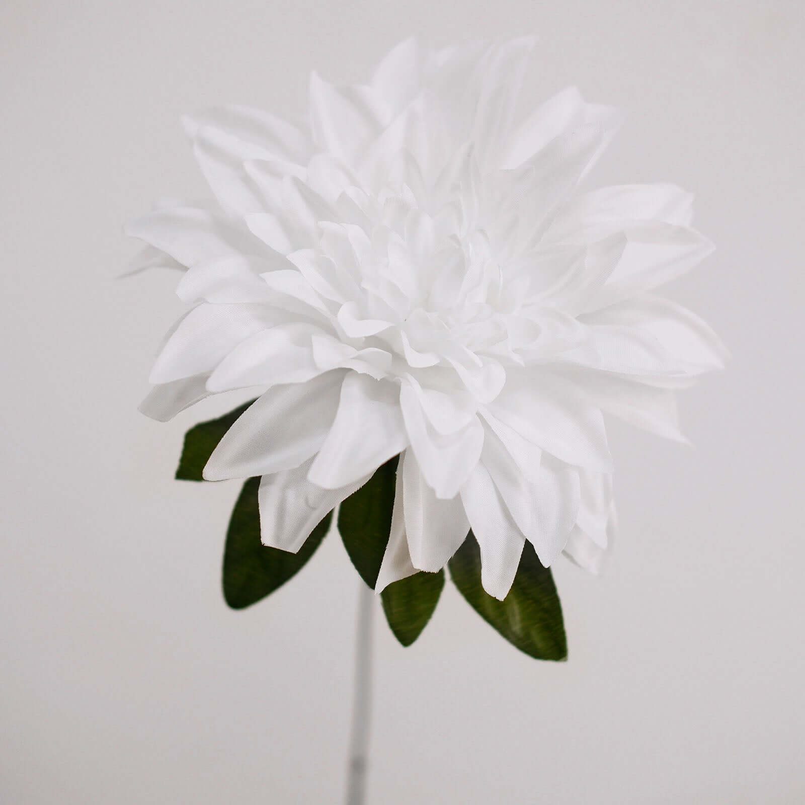 2 Bouquets 20" White Artificial Silk Dahlia Flower Spray Bushes