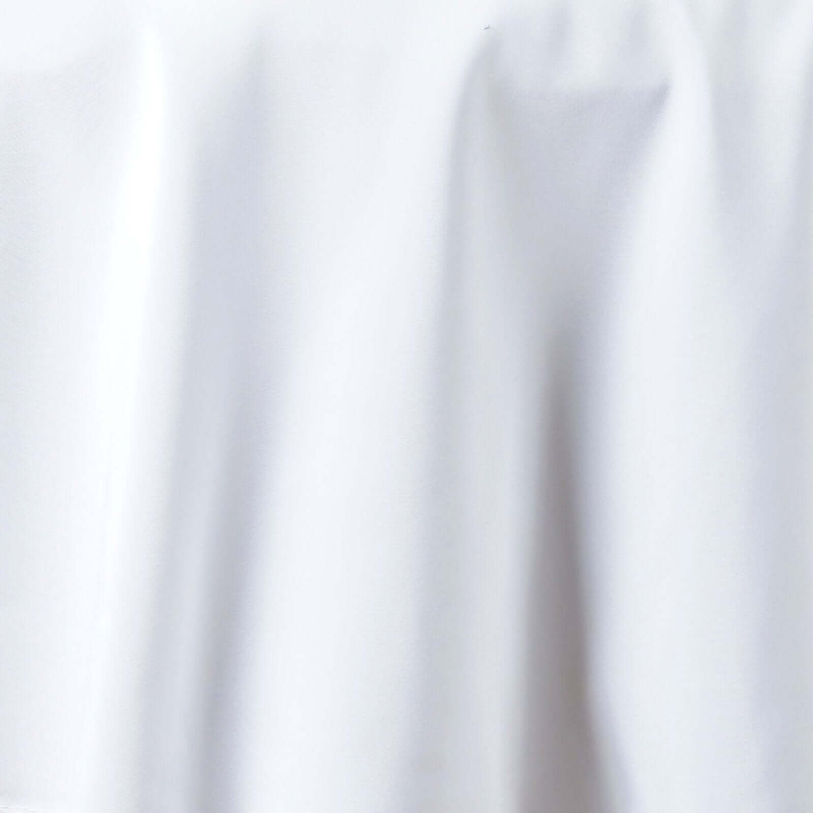 Premium Polyester 120" Round Tablecloth White - Seamless 220GSM Wrinkle-Resistant Design for Classy Events