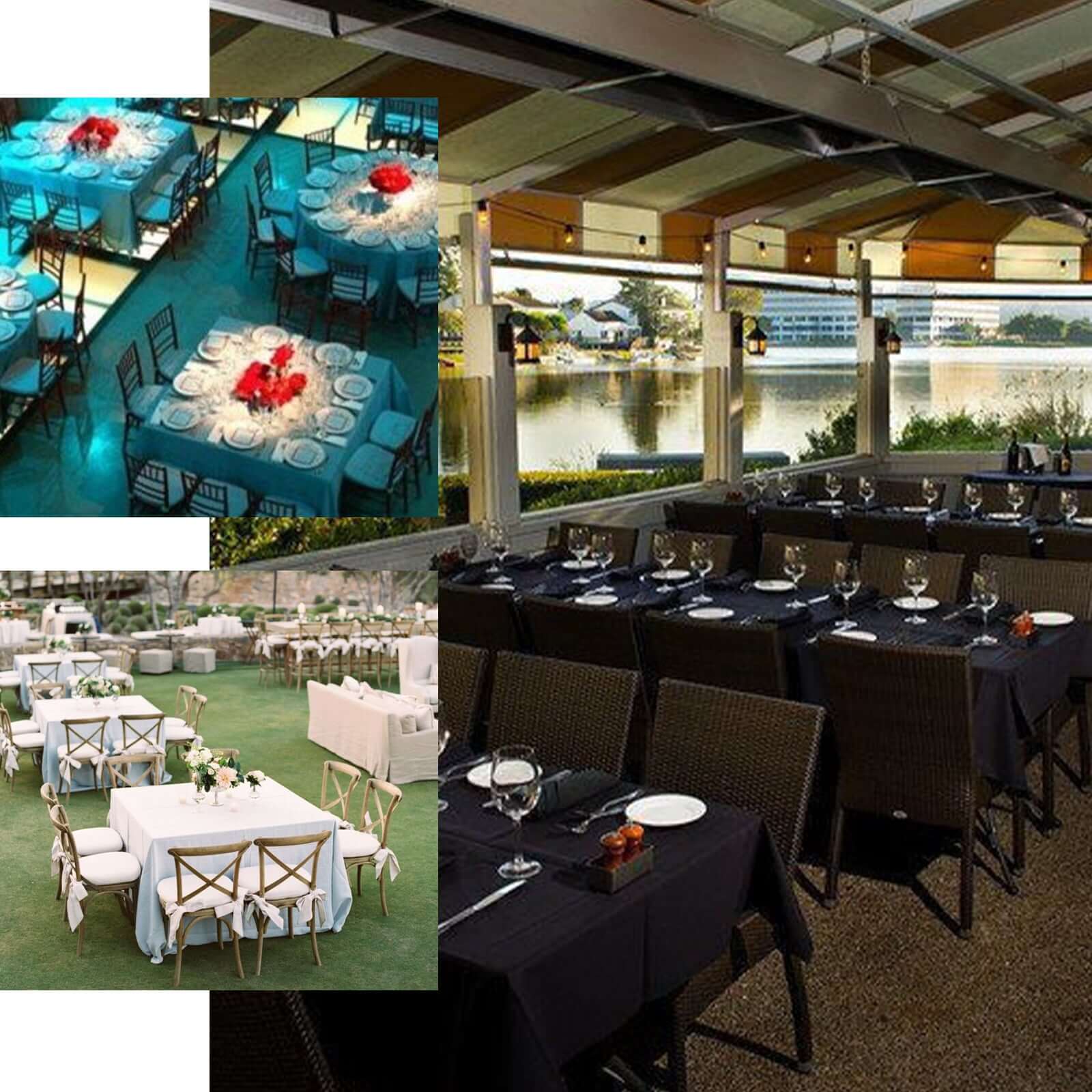 Polyester Square 90"x90" Tablecloth White - Wrinkle-Resistant & Durable Table Cover for Events