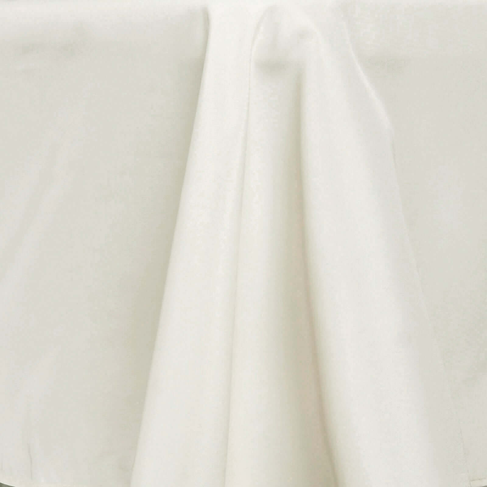 Polyester Square 70"x70" Tablecloth Ivory - Wrinkle-Resistant & Durable Table Cover