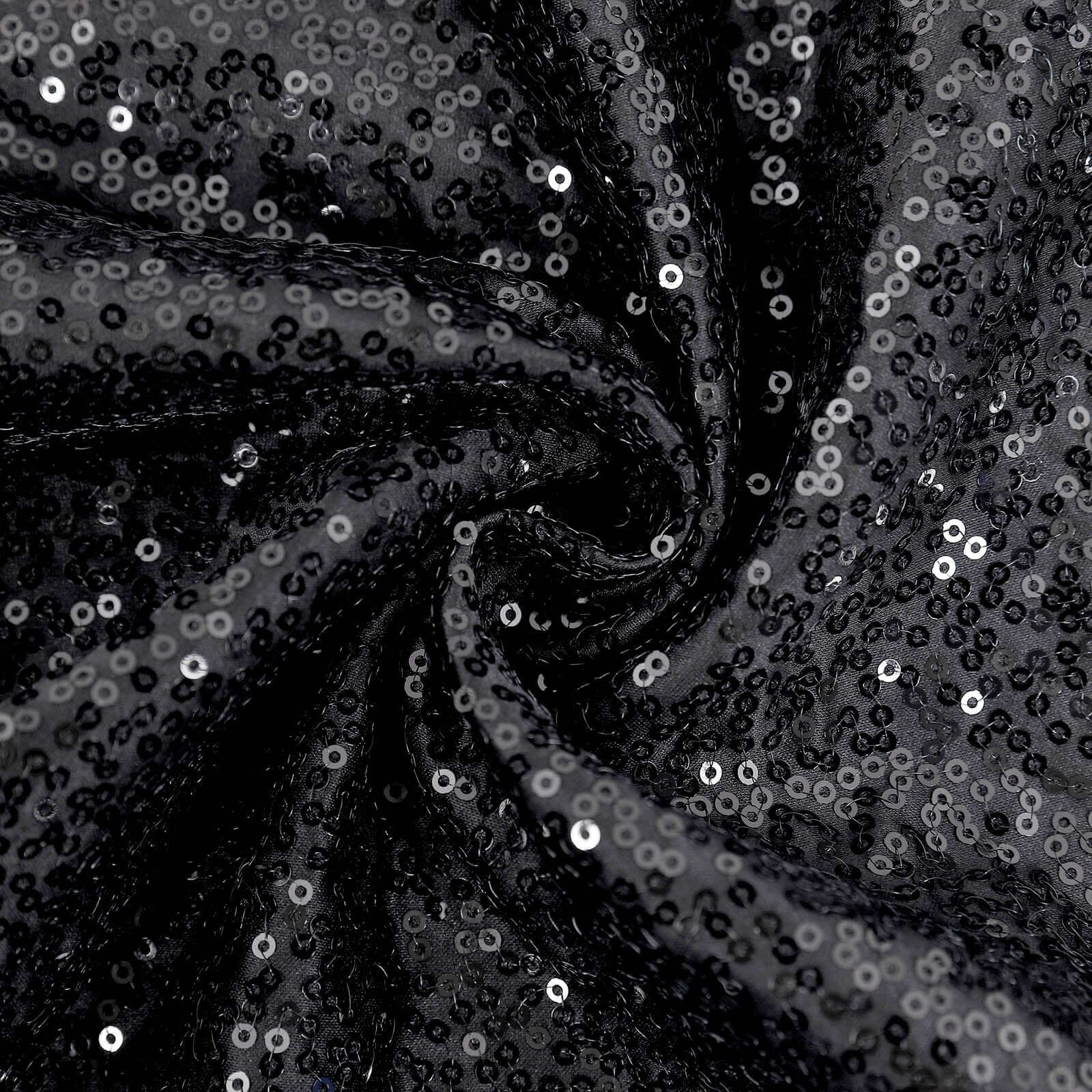 2 Pack 18"x18" Sequin Throw Pillow Cover, Decorative Cushion Case - Square Black Sequin