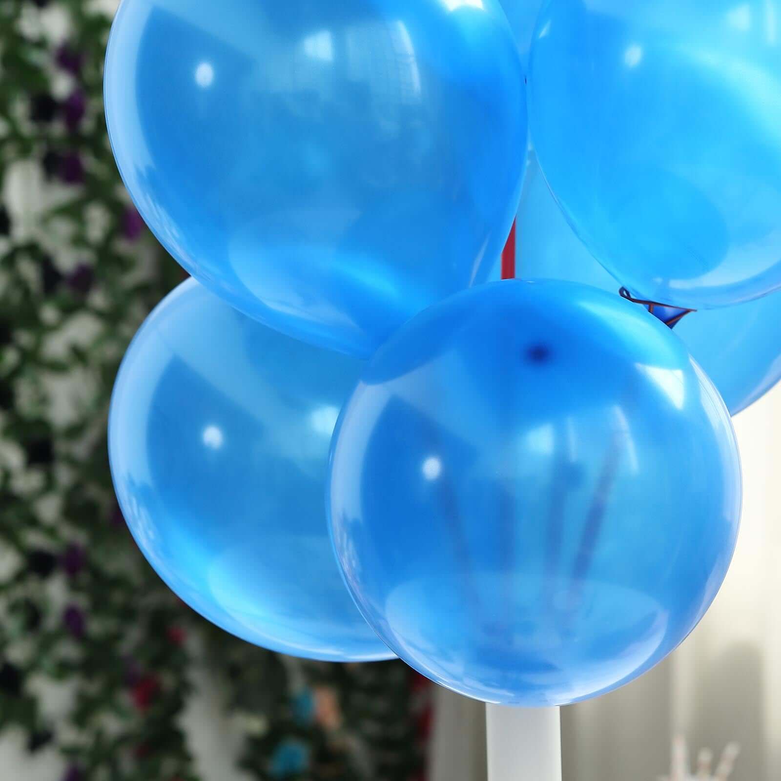 25 Pack 12" Shiny Pearl Royal Blue Latex Helium or Air Balloons