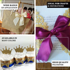 50 Yards 1.5" Royal Blue Single Face Decorative Satin Ribbon