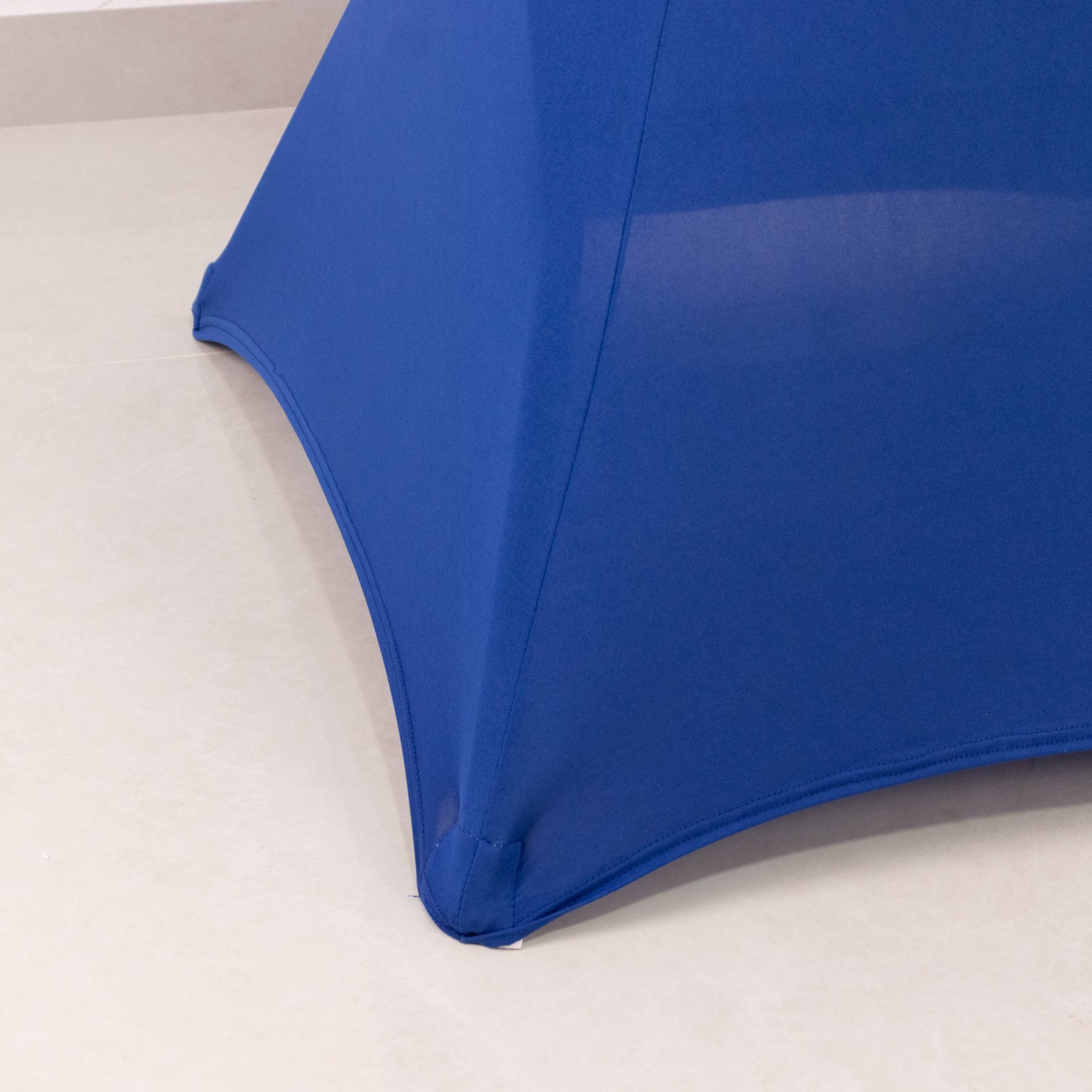 Spandex 33"-36" Round Cocktail Table Cover Royal Blue - Easy to Maintain Stretch Fitted Highboy Tablecloth