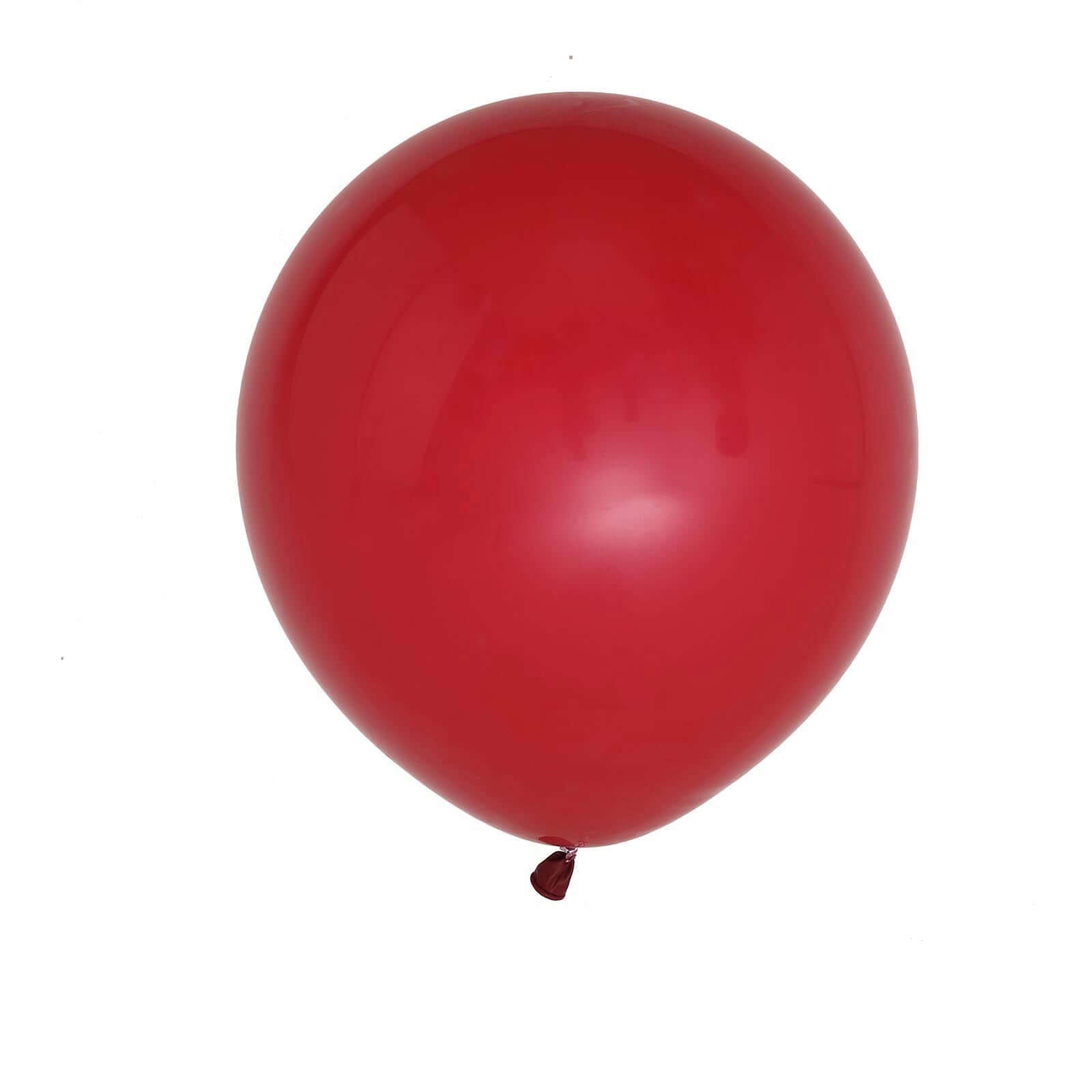 10 Pack 18" Matte Pastel Burgundy Helium or Air Latex Party Balloons