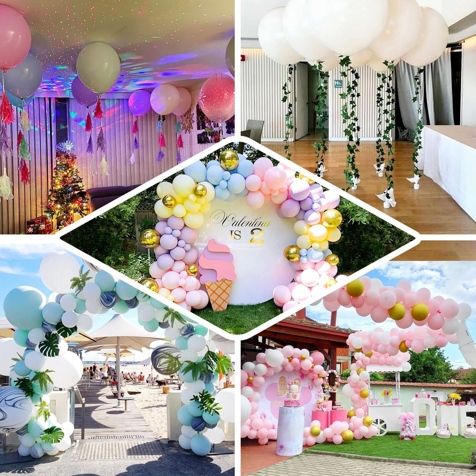 10 Pack 18" Matte Pastel Lavender Lilac Helium or Air Latex Party Balloons