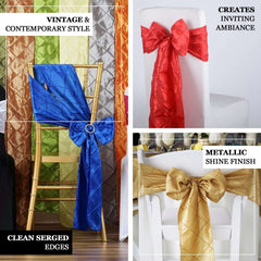5 Pack 7"x106" Ivory Pintuck Chair Sashes