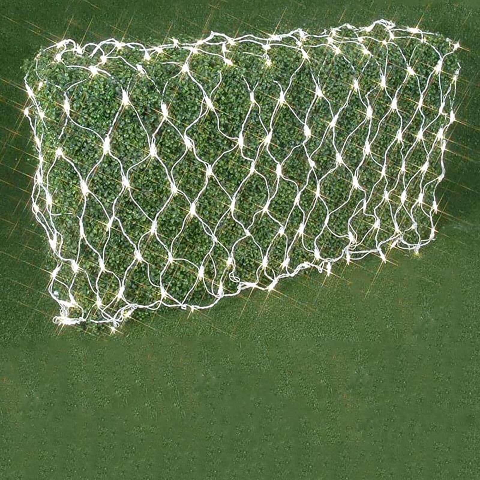 20ftx10ft Clear 600 LED Fish Net Lights, Fairy String Lights With 8 Modes