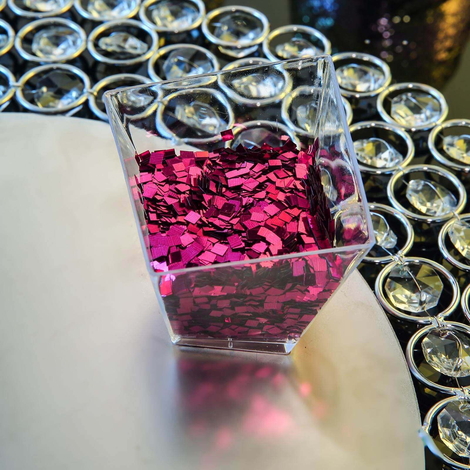 Chunky Glitter Metallic Hot Pink - Nontoxic Confetti Glitter for Fun DIY Projects Kids' Crafts Resin Art & Festival Decor 50g Bag