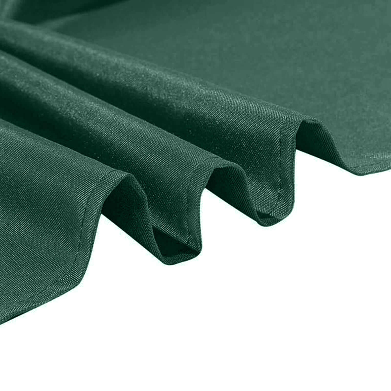 Polyester Square 90"x90" Tablecloth Hunter Emerald Green - Wrinkle-Resistant & Durable Table Cover