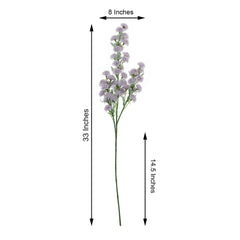 2 Bushes 33" Lavender Lilac Artificial Chrysanthemum Mum Flower Bouquets