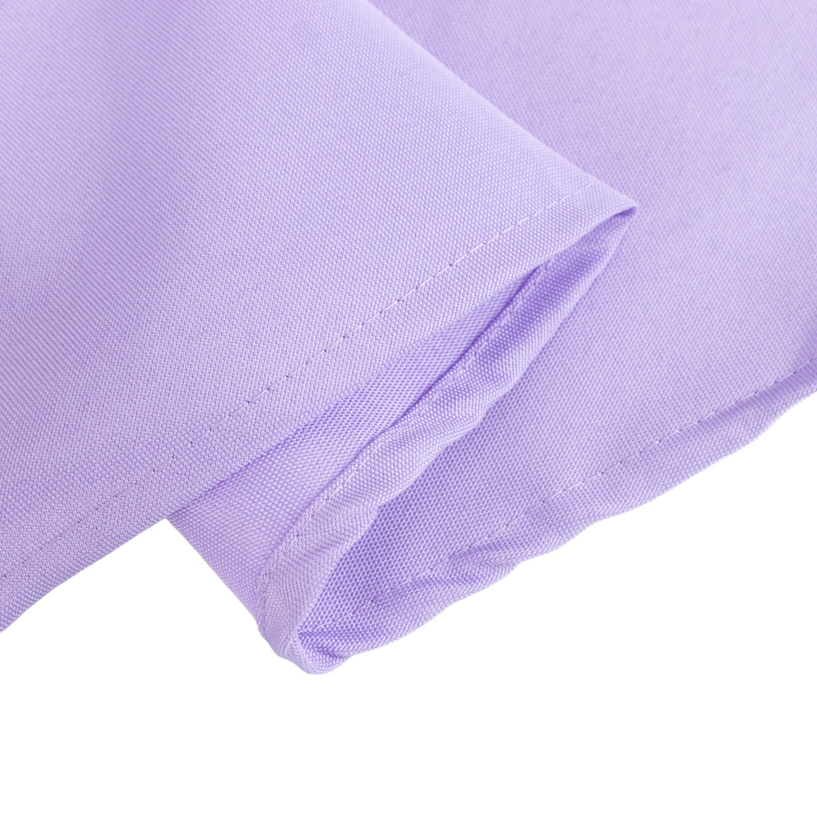 Premium Polyester 108" Round Tablecloth Lavander Lilac - Wrinkle-Resistant 220GSM Table Cover