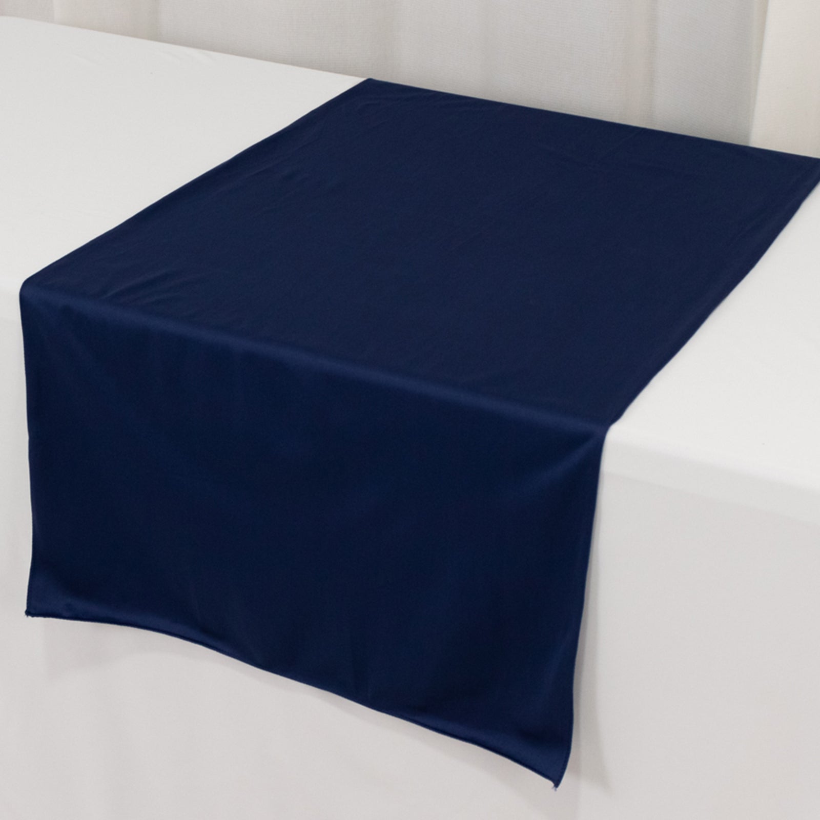 Wide Polyester 24"x72" Table Runner Navy Blue - Durable Trade Show Table Linen