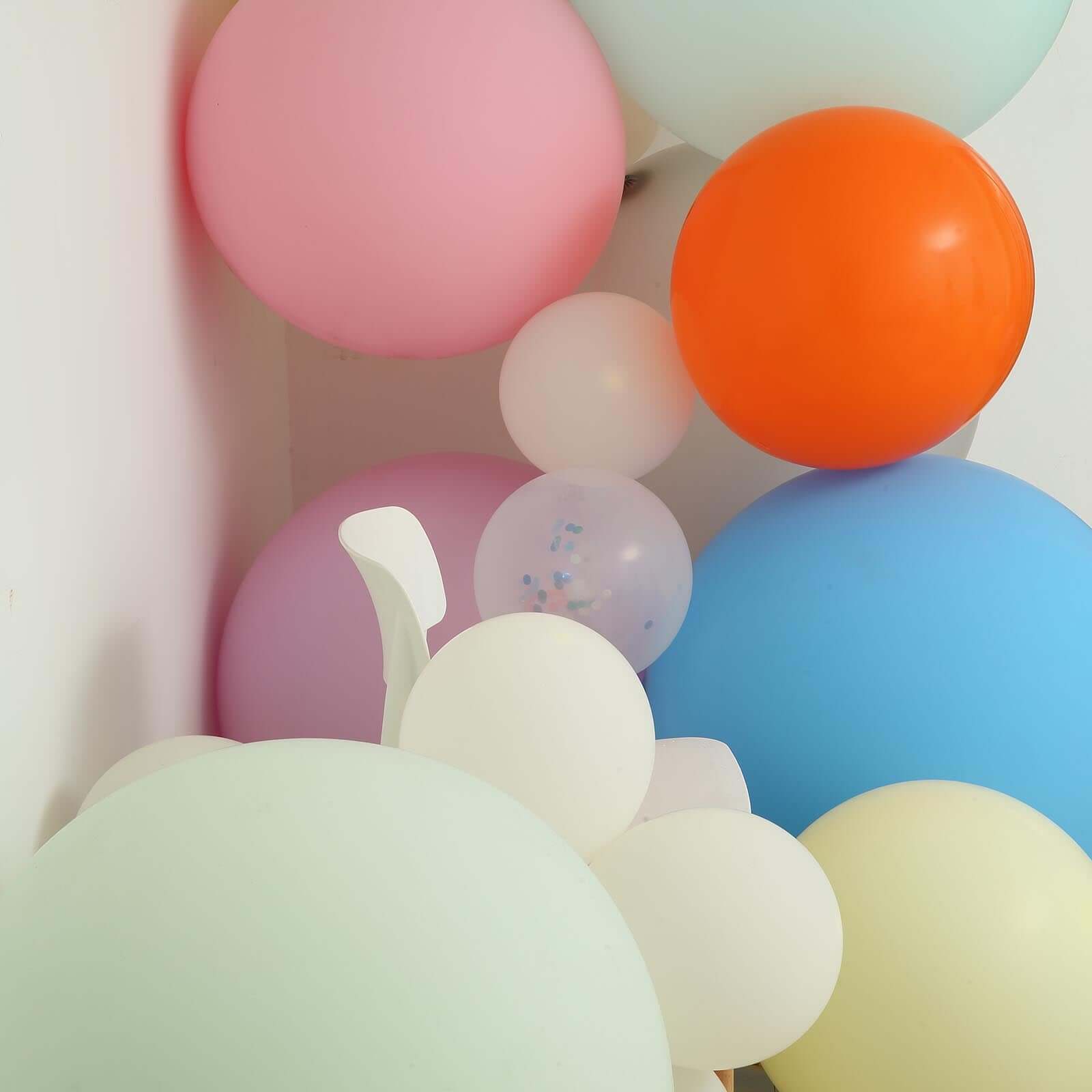 10 Pack 18" Matte Pastel Blush Helium or Air Latex Party Balloons