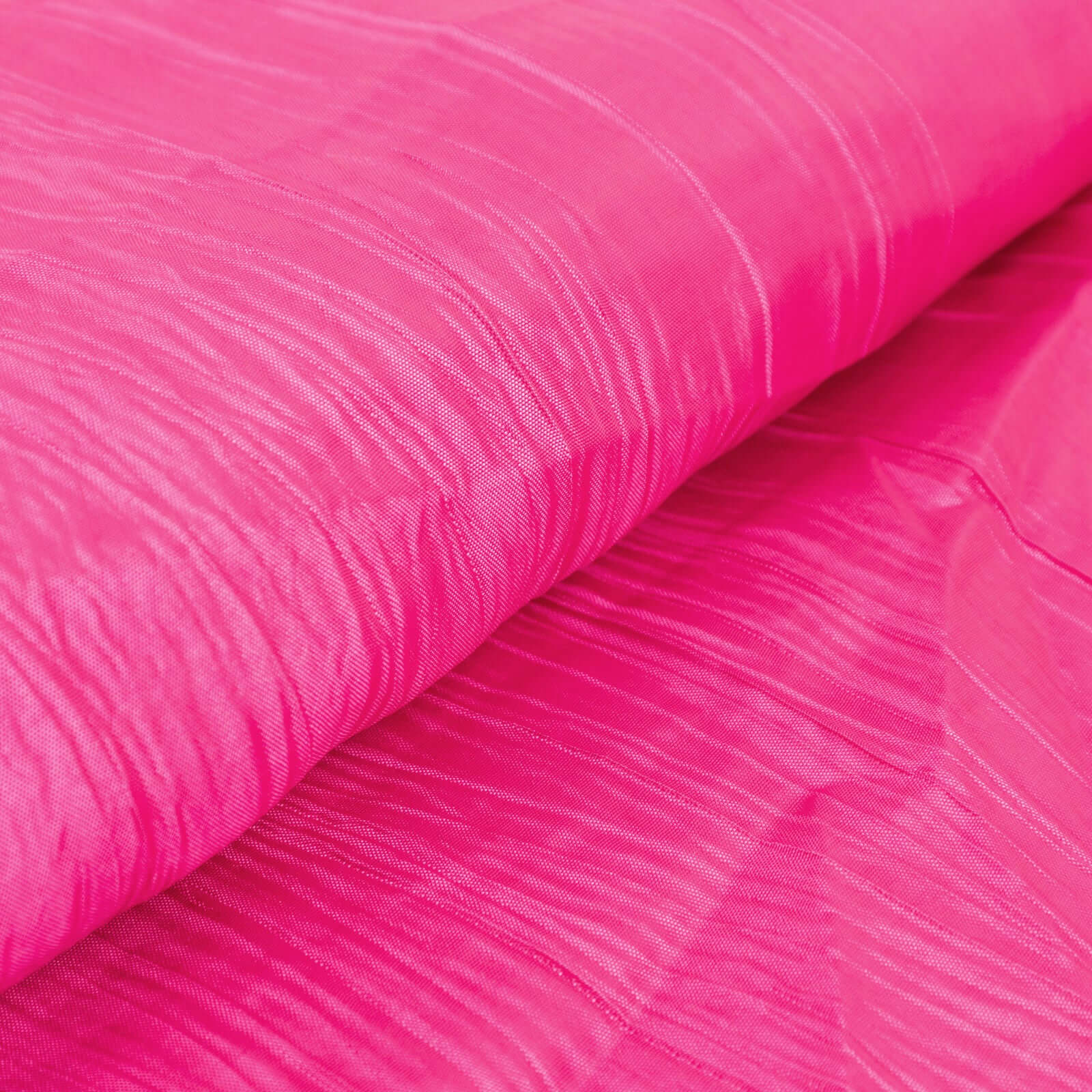 54"x10 Yards Fuchsia Accordion Crinkle Taffeta Fabric Bolt