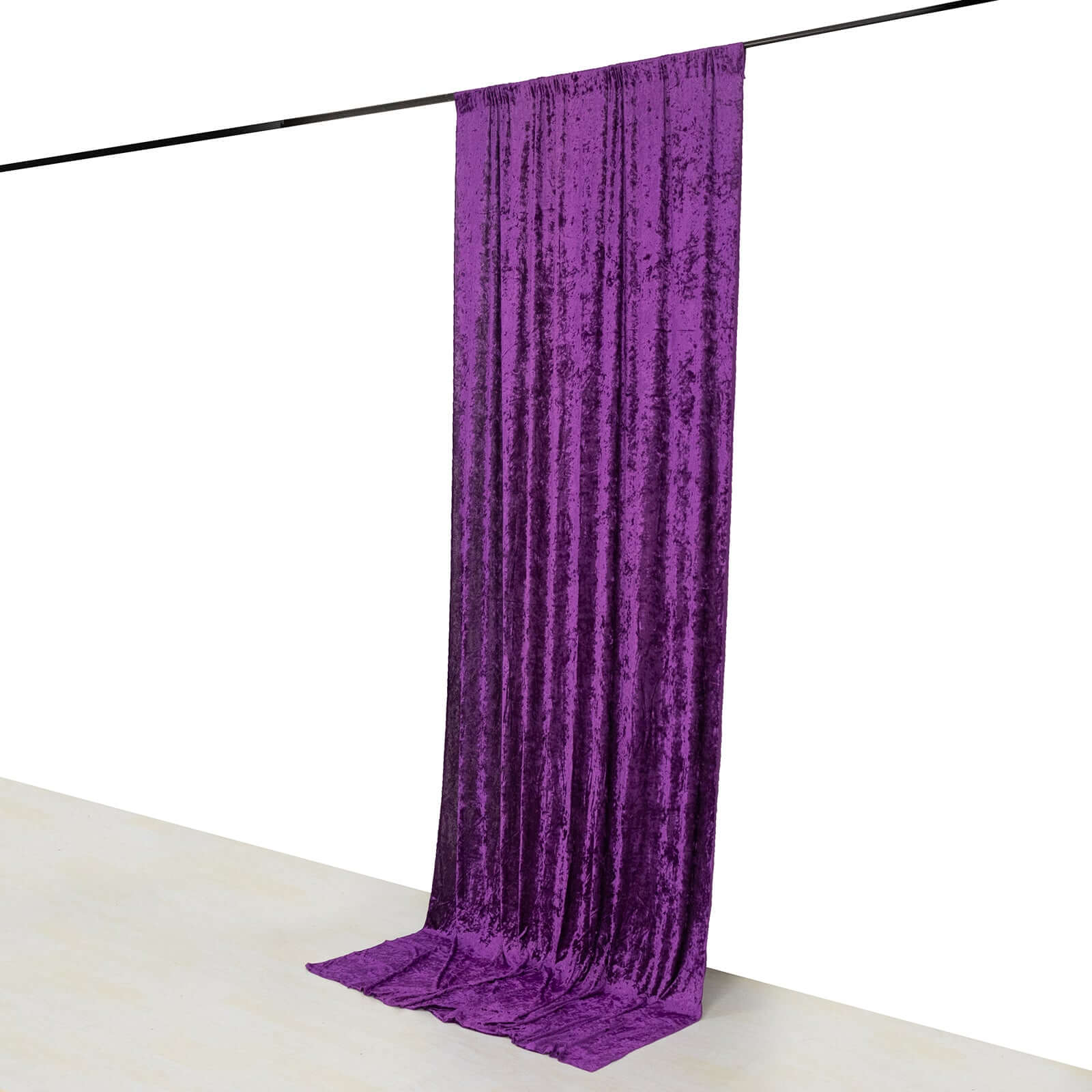 5ftx12ft Purple Premium Smooth Velvet Event Curtain Drapes, Privacy Backdrop Event Panel with Rod Pocket
