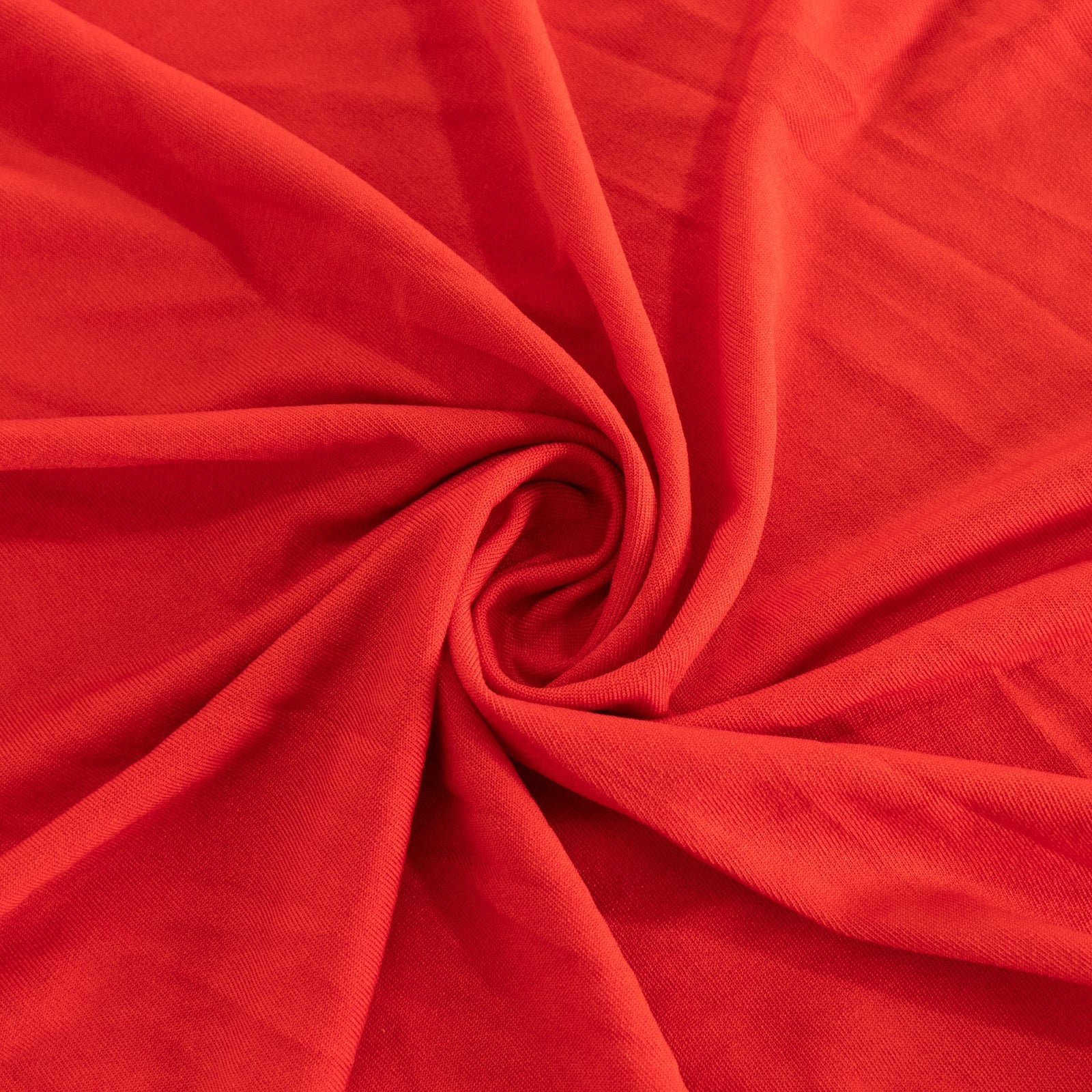 Spandex 33"-36" Round Cocktail Table Cover Red - Easy to Maintain Stretch Fitted Highboy Tablecloth