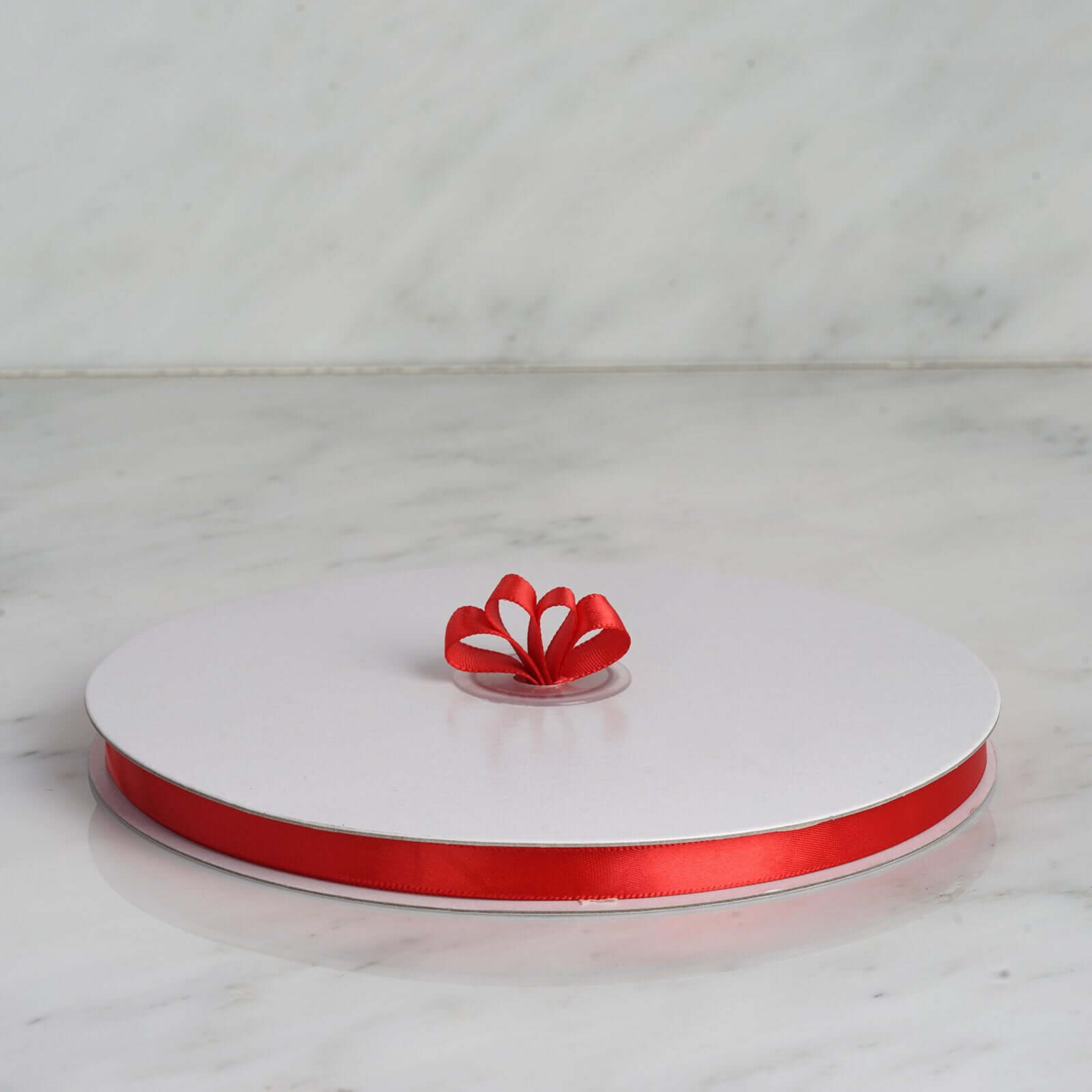 100 Yards 3 8" Red Single Face Decorative Satin Ribbon