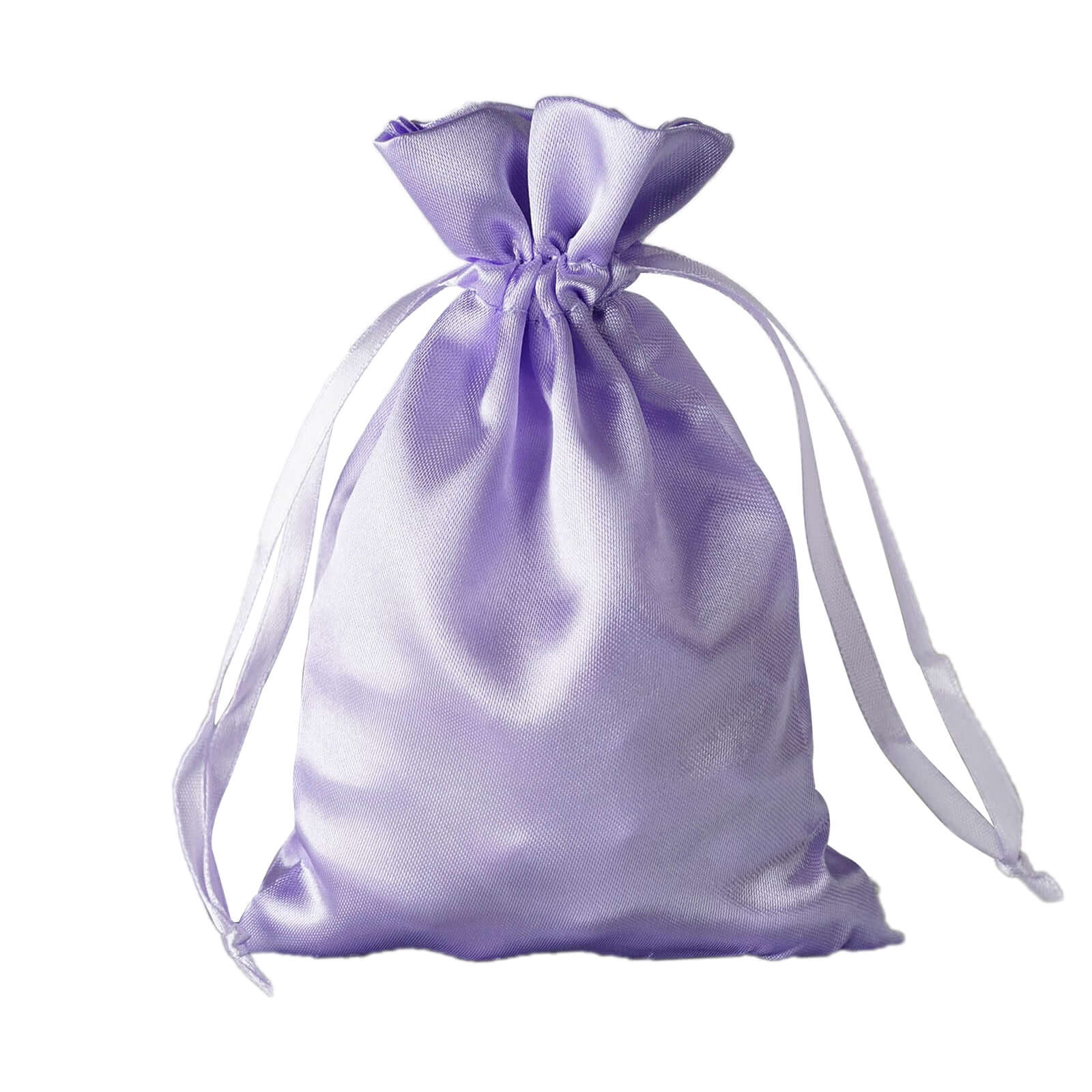12 Pack 4"x6" Lavender Lilac Satin Drawstring Wedding Party Favor Gift Bags