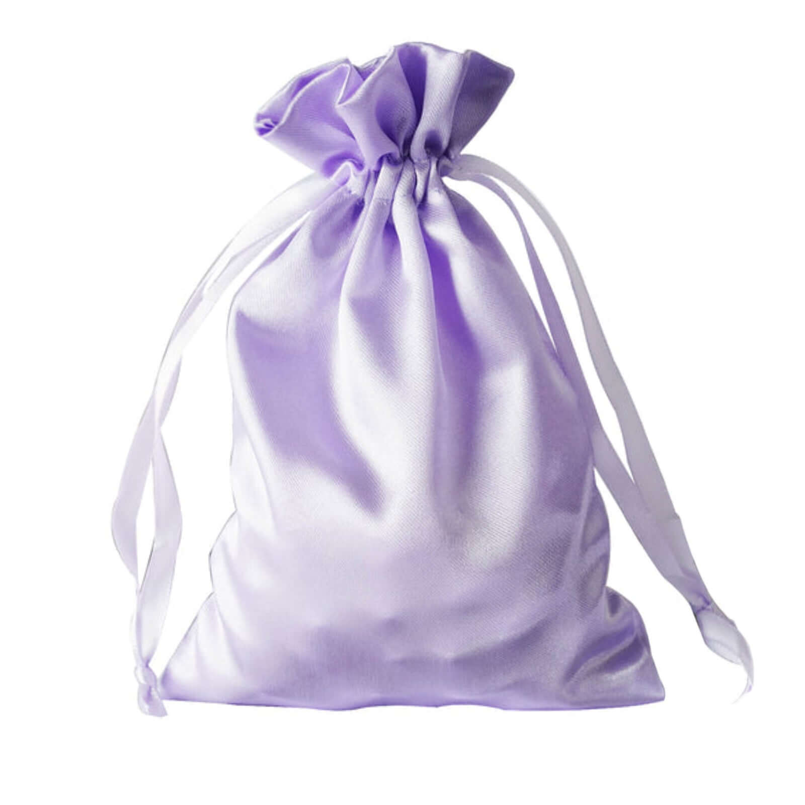12 Pack 5"x7" Lavender Lilac Satin Drawstring Wedding Party Favor Gift Bags