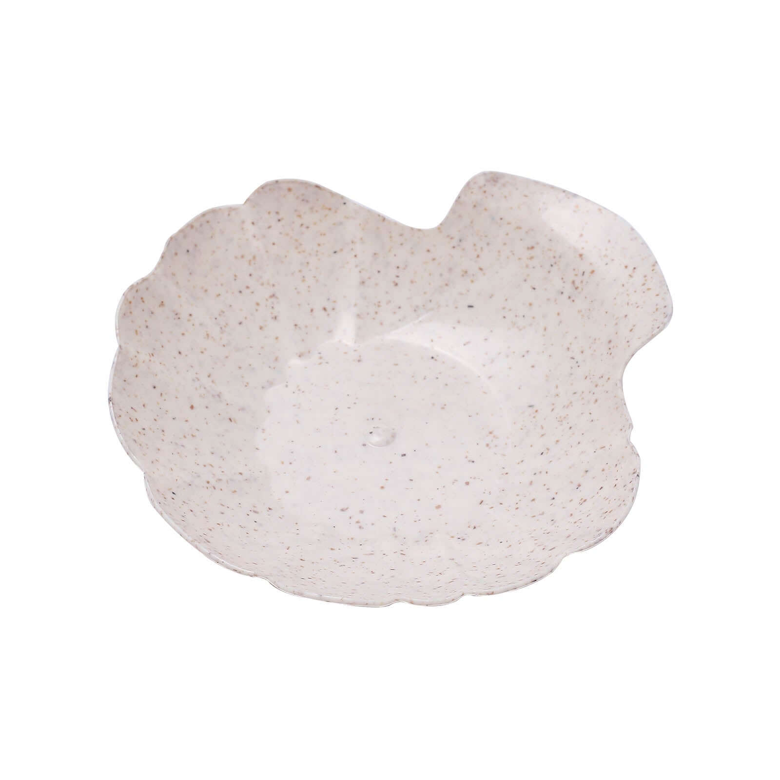 24-Pack Mini Wheat Straw Fiber Serving Trays Sea Shell Design Biodegradable - Great for Snacks 3.5"