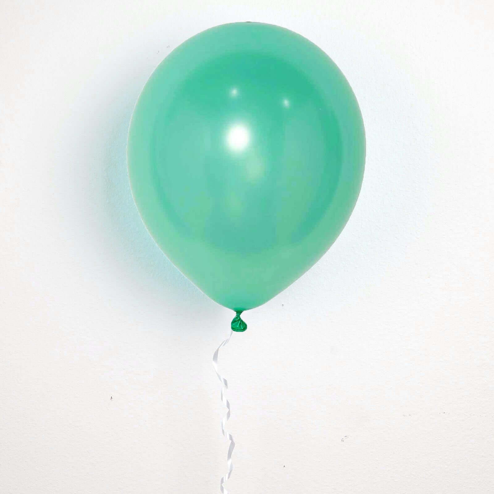 25 Pack 12" Shiny Pearl Turquoise Latex Helium or Air Balloons