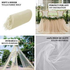 18"x100 Yards Violet Amethyst Tulle Fabric Bolt, Sheer Fabric Spool Roll For Crafts