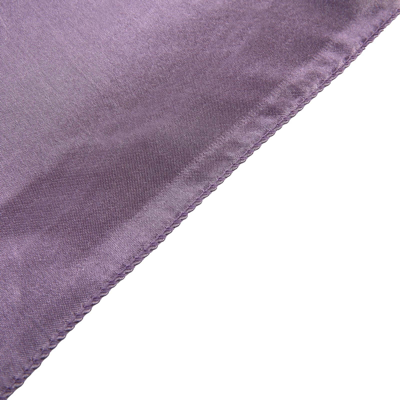 Satin Rectangular 60"x102" Tablecloth Violet Amethyst - Smooth and Lustrous Table Cover