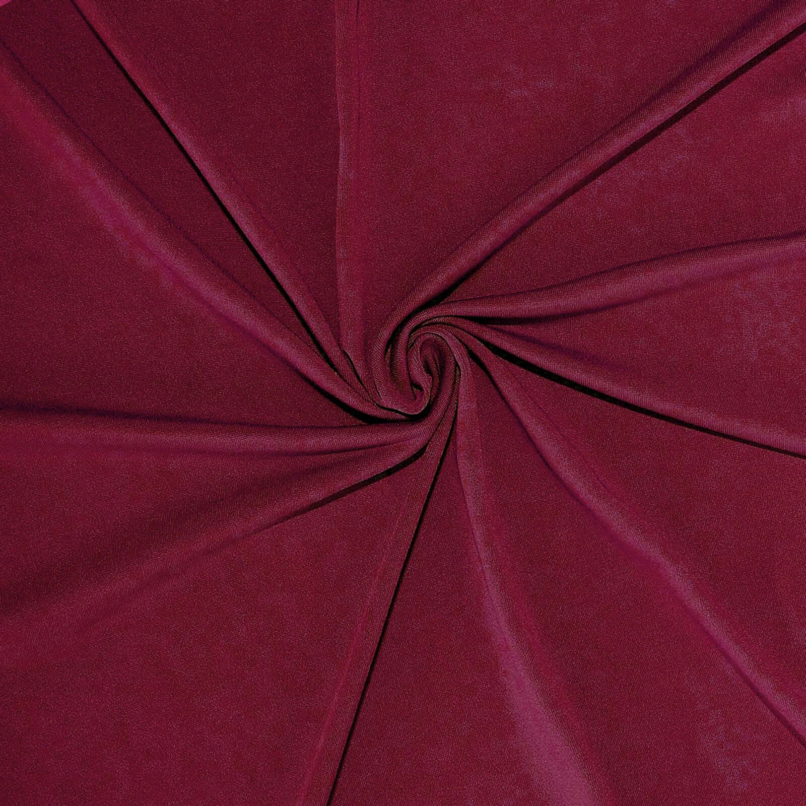 41-50 Gallons Burgundy Stretch Spandex Round Trash Bin Container Cover