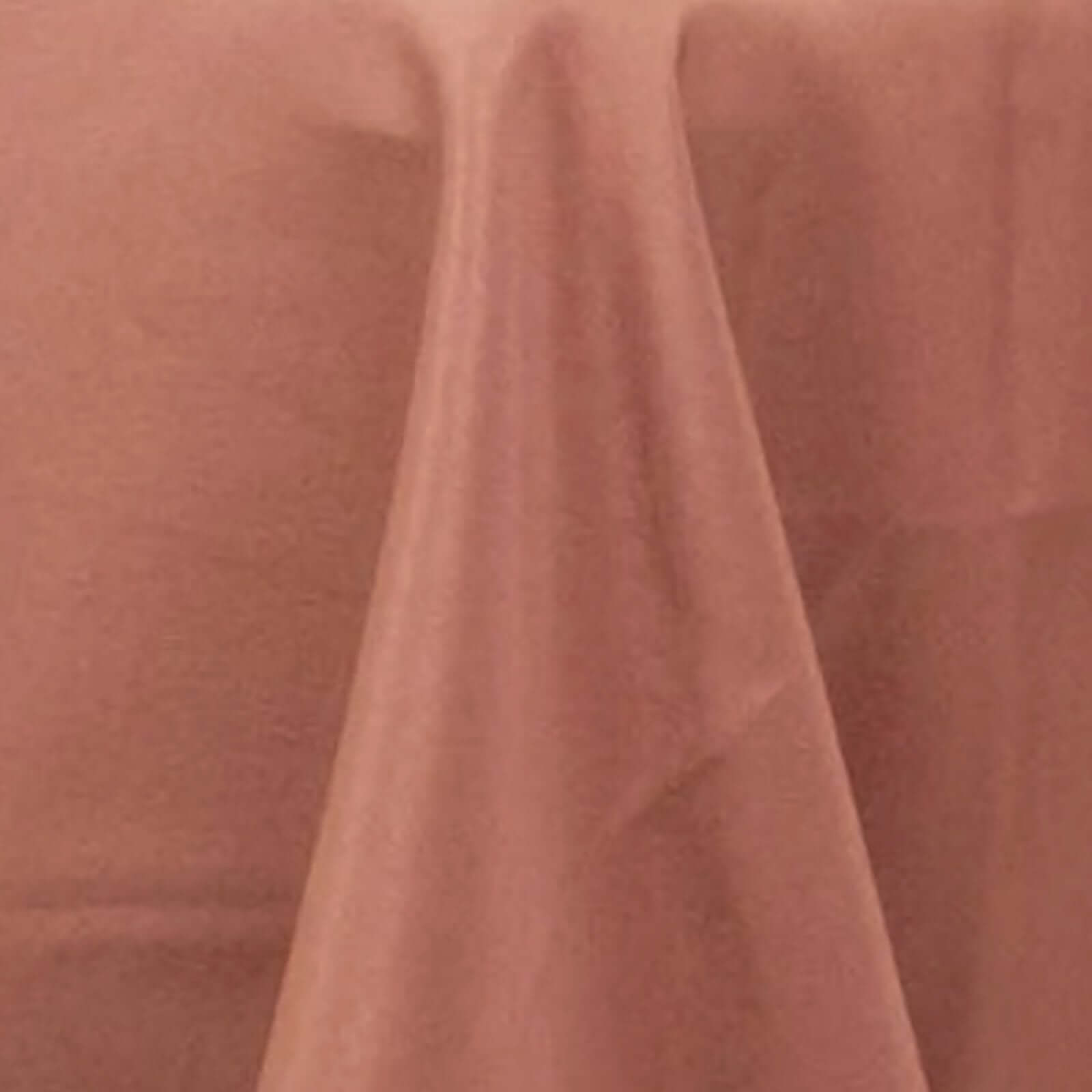 Premium Polyester 90" Round Tablecloth Terracotta (Rust) - Stain and Wrinkle-Resistant Design with 220GSM Thickness Table Cover