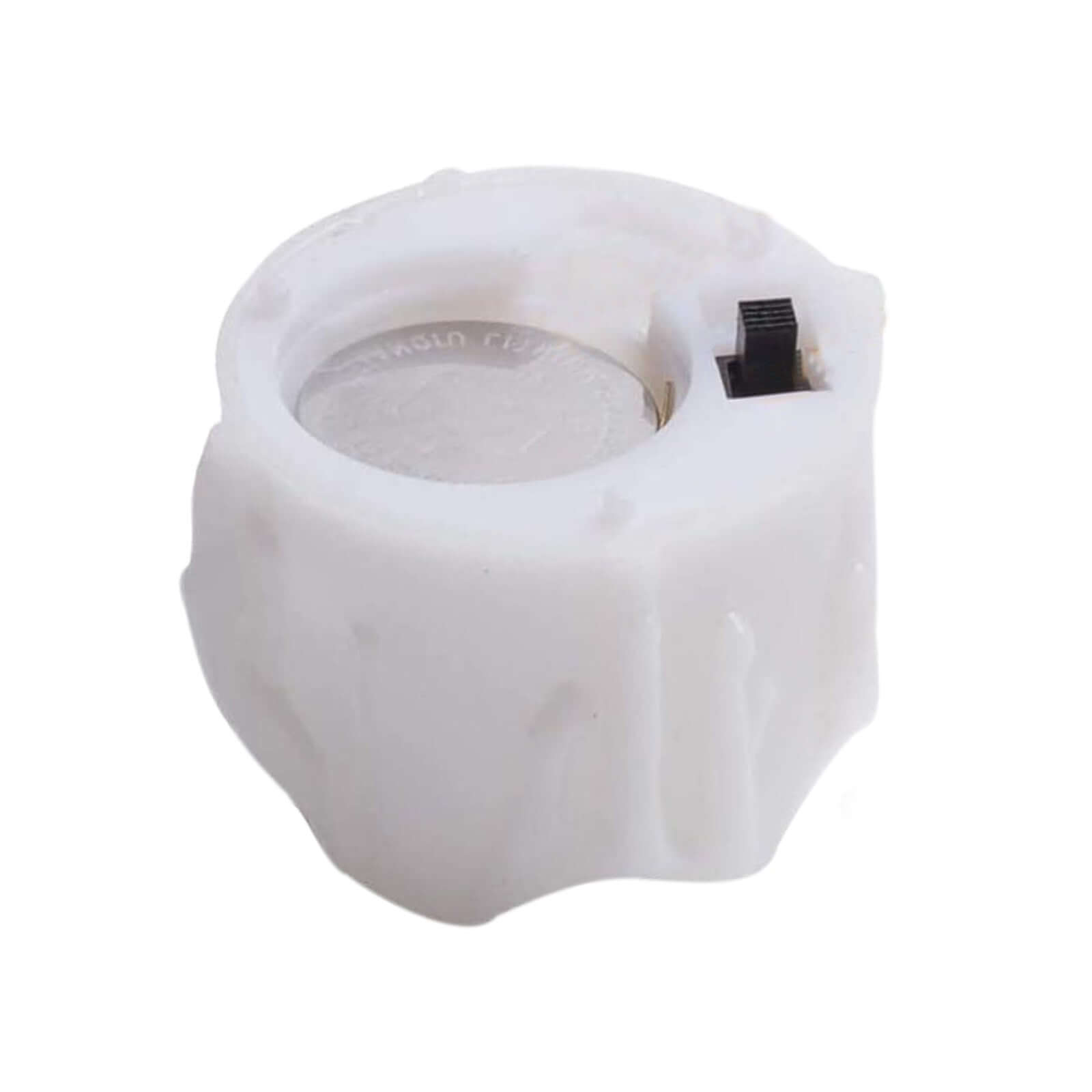 12-Pack LED Flameless Luminaria Lighting Warm White - Battery Operated Tealight Candles with Realistic Wax Design 1.5"