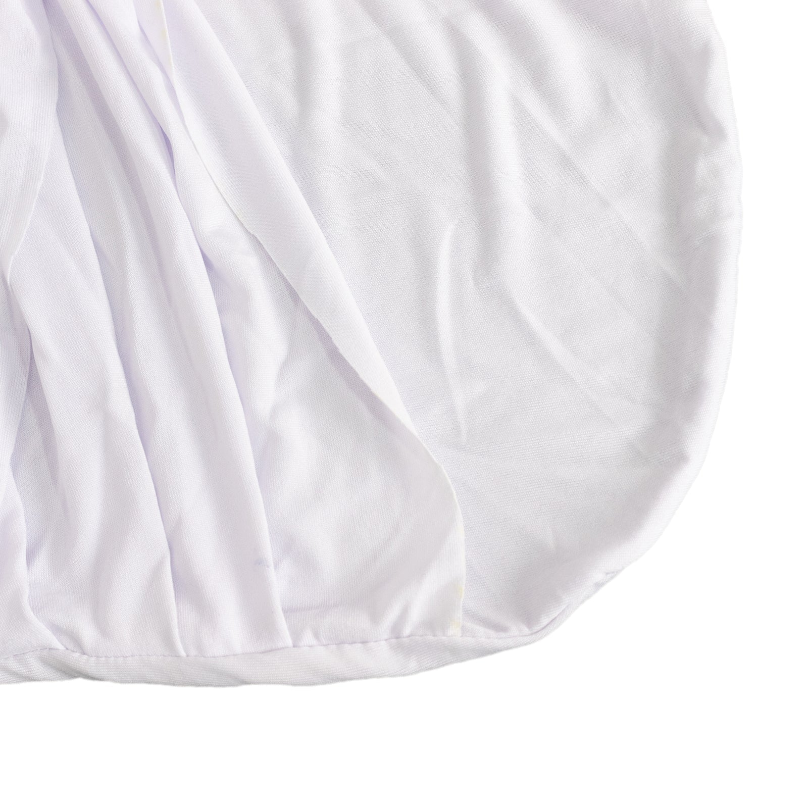 Spandex Chair Cover Madrid Style for Banquet Chairs White - Stylish Stretch 180GSM Fitted Slipcover for Weddings