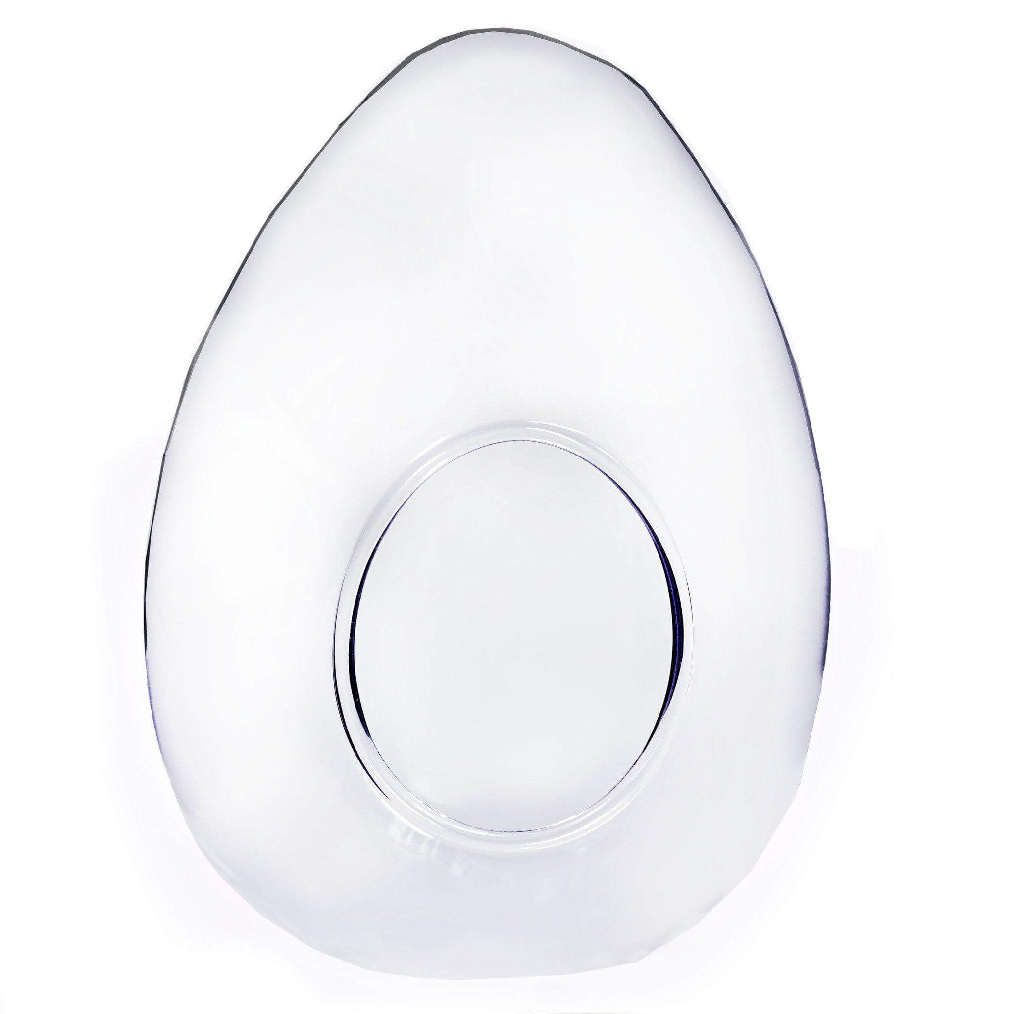 6-Pack Glass Terrarium Self-Standing Egg Shaped Design - Modern Planter for Air Plants & Displays 5"