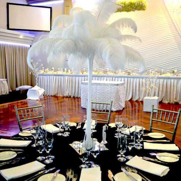 12 Pack 13"-15" White Natural Plume Real Ostrich Feathers, DIY Centerpiece Fillers