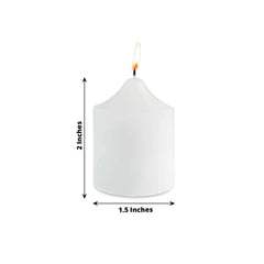 13-Pack Votive Candles Mini Design White - Multi-Purpose Candle Decor for Events 2"