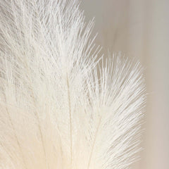 3 Stems Artificial Pampas Grass Decor Cream - Soft Realistic Faux Ornamental Grass Branches for Rustic Boho Chic Backdrops Floral Styling & Vase Displays 44"