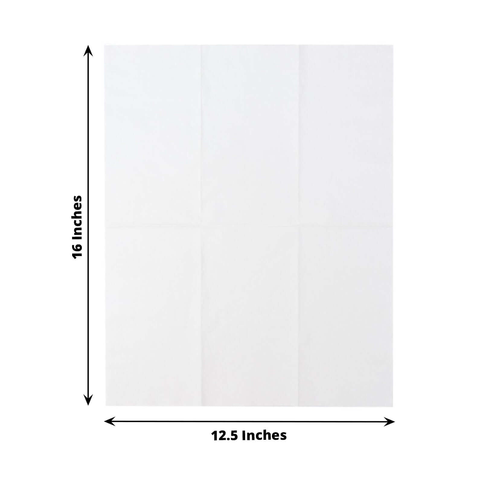 50-Pack Paper Napkins Soft White - Disposable 2-Ply Cocktail and Beverage Napkins for Weddings