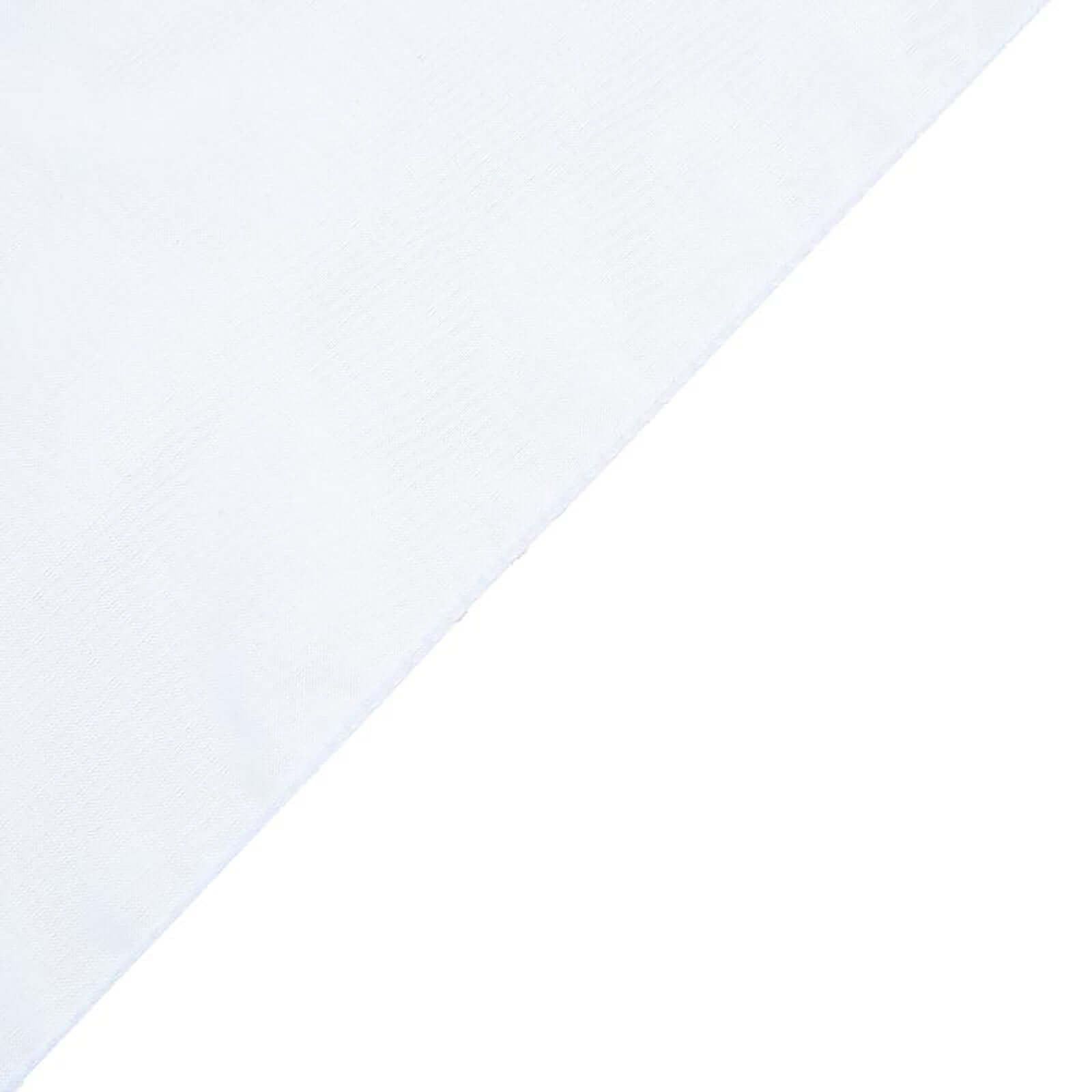 18ft White Sheer Organza Wedding Arch Drapery Fabric, Window Scarf Valance
