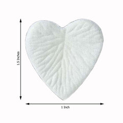 500-Pack Heart Scatters Ivory Silk Confetti - Decorative Party Table Accents