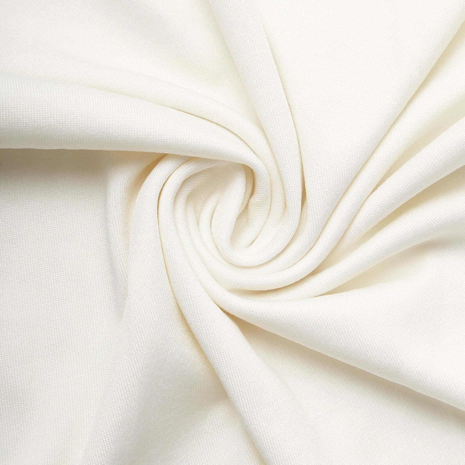 8ft Ivory Spandex Fitted Open Arch Wedding Arch Cover, Double-Sided U-Shaped Backdrop Slipcover