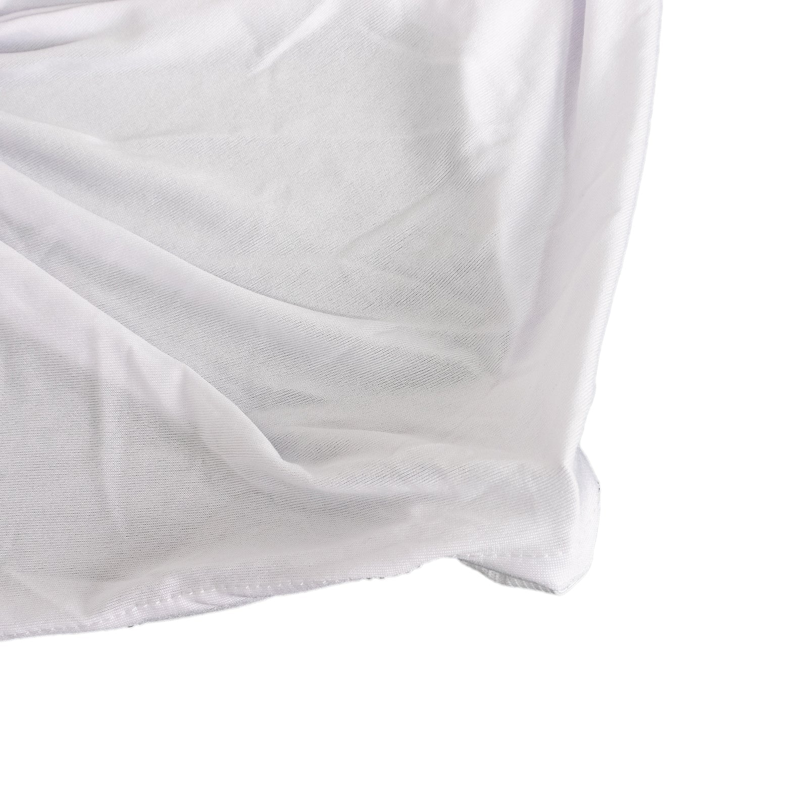 Spandex Chair Cover Madrid Style for Banquet Chairs White - Stylish Stretch 180GSM Fitted Slipcover for Weddings