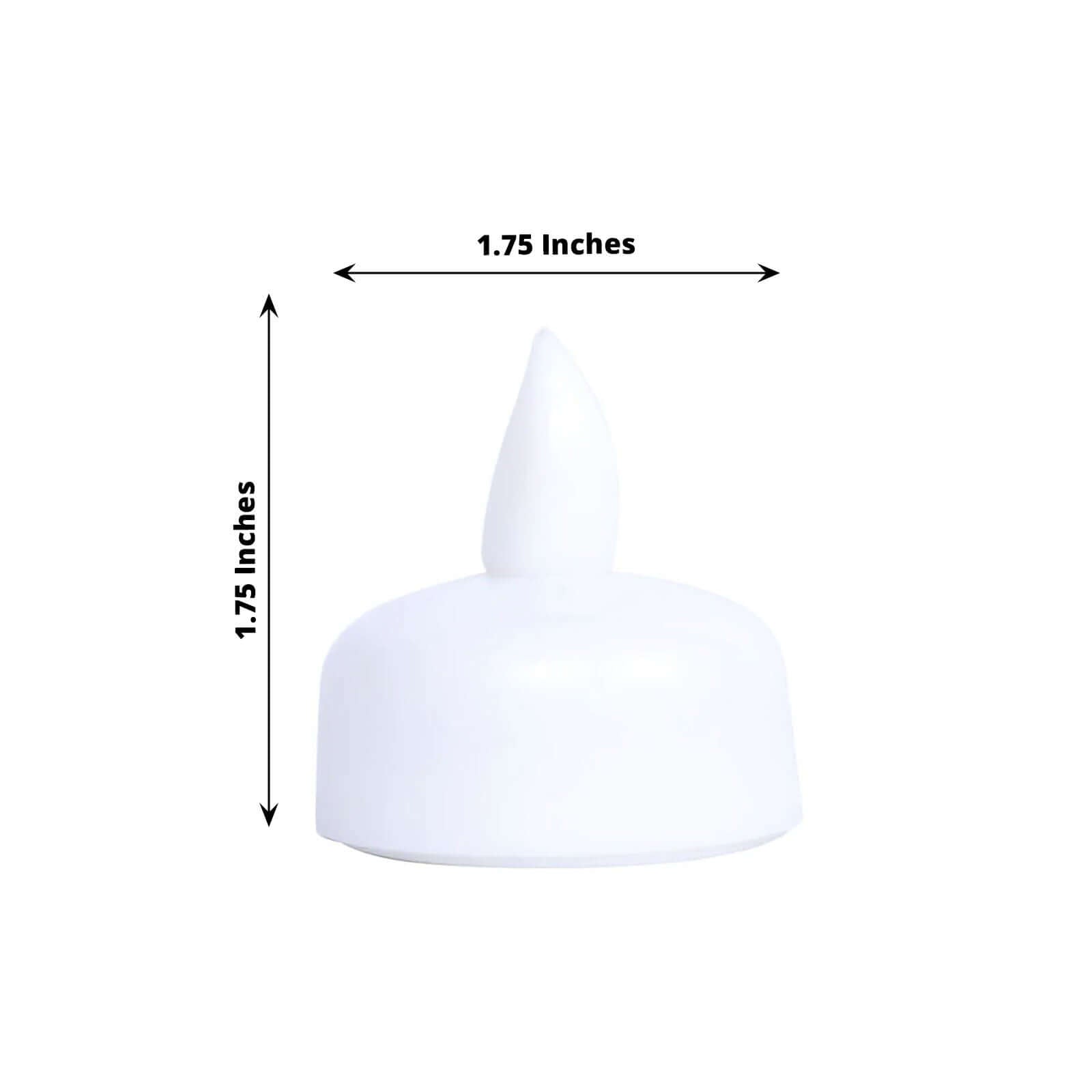 12-Pack Tealight Candles Flameless Design White - Waterproof Floating LED Lighting