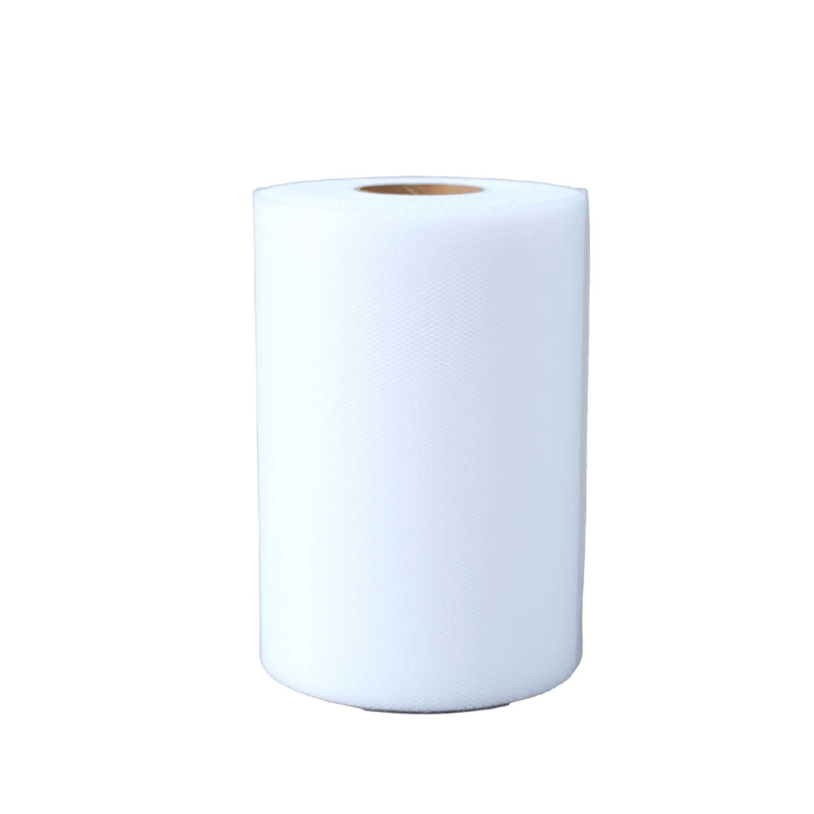 6"x100 Yards White Tulle Fabric Bolt, Sheer Fabric Spool Roll For Crafts