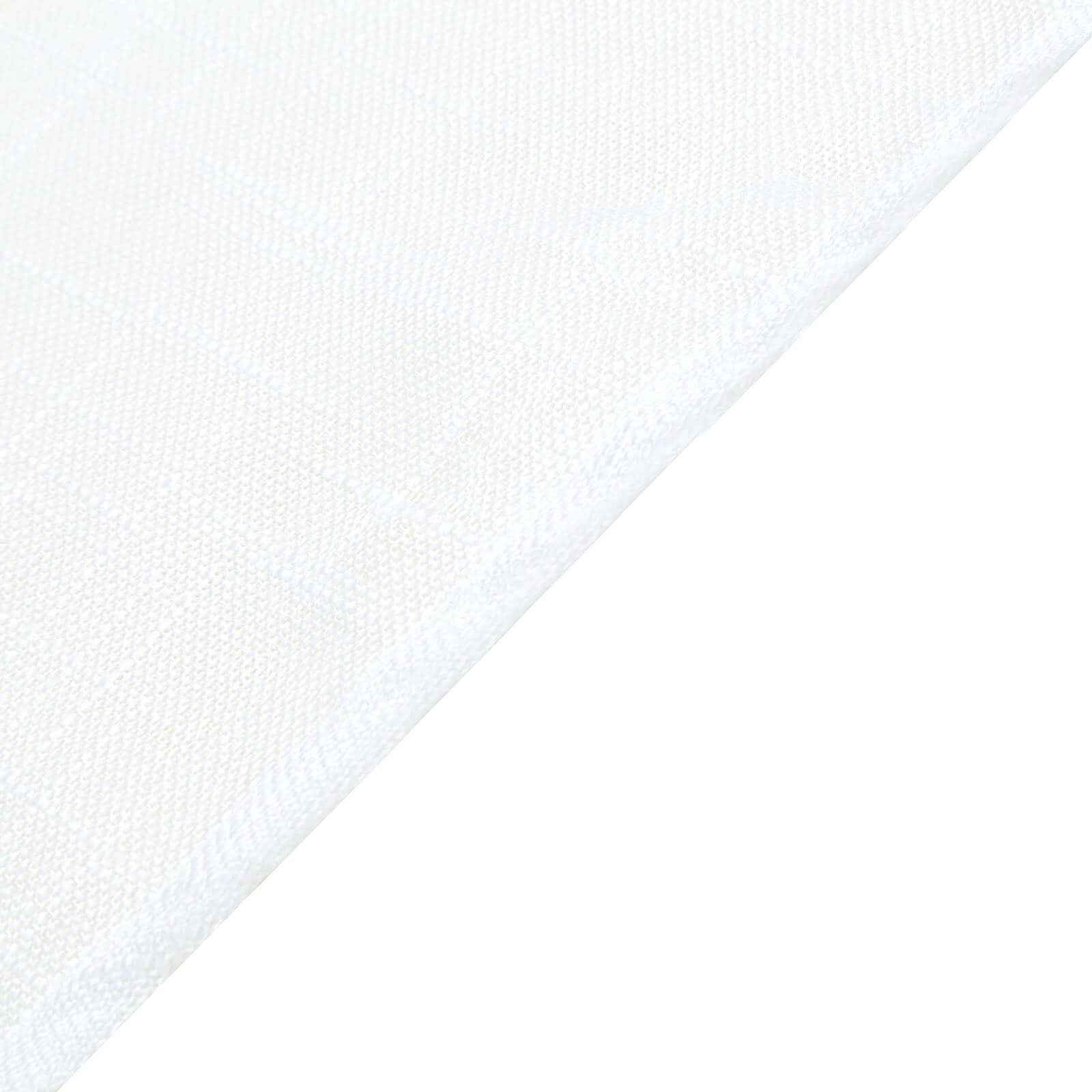 Linen 72"x72" Table Overlay Square Tablecloth White - Slubby Textured Wrinkle-Resistant Design for Stylish Occasions