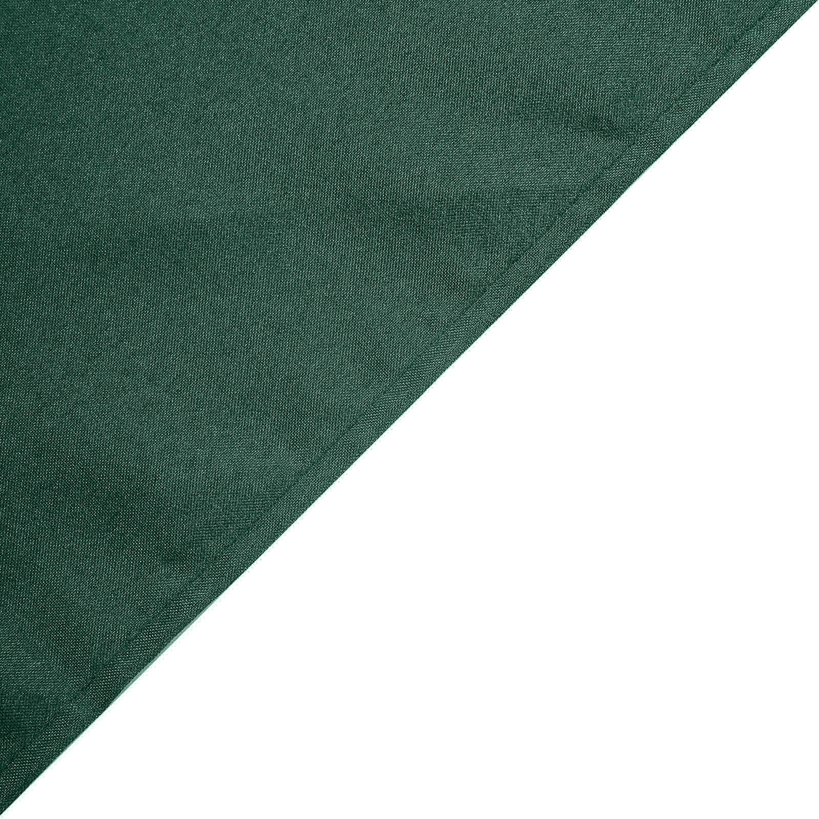 Polyester Square 90"x90" Tablecloth Hunter Emerald Green - Wrinkle-Resistant & Durable Table Cover