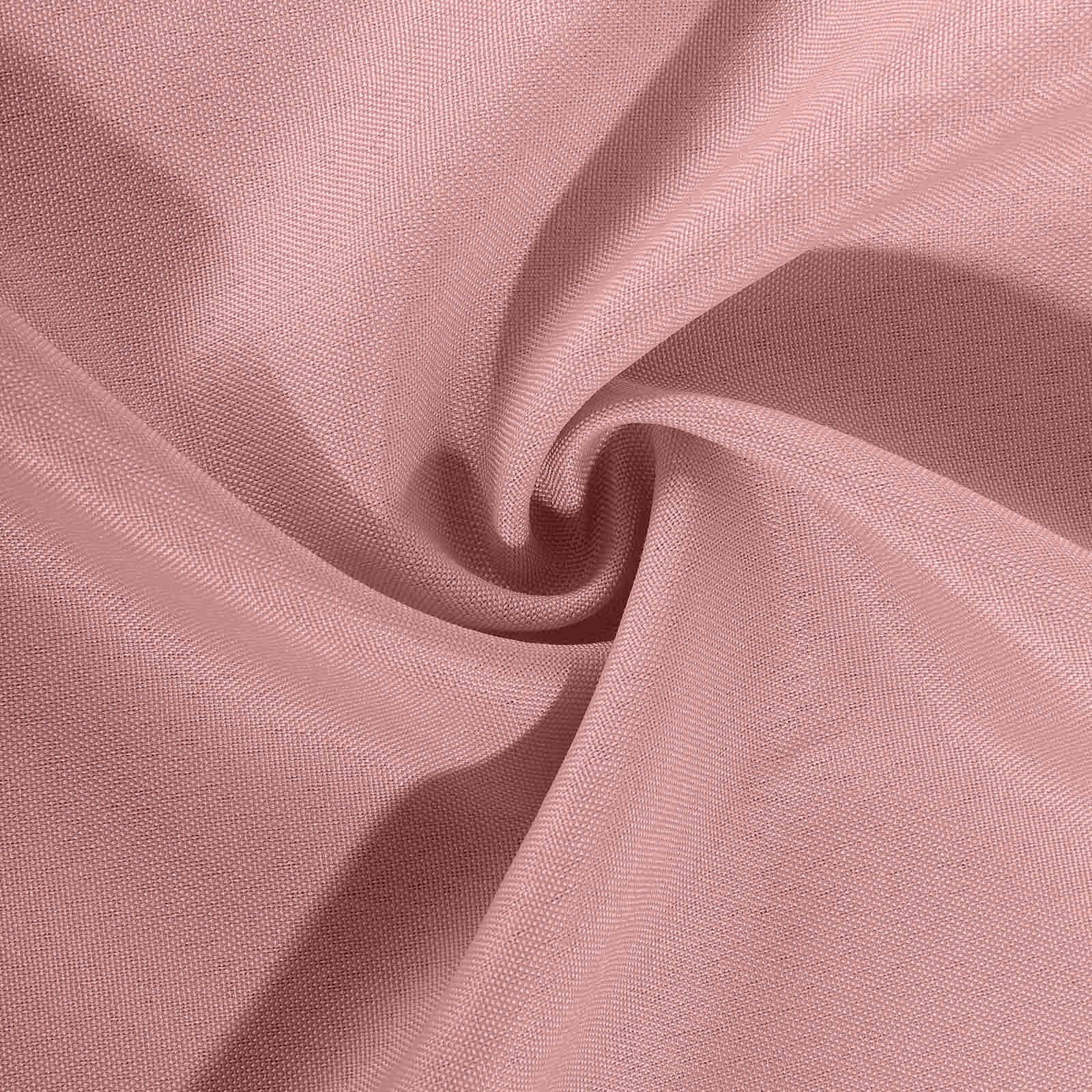 Polyester Slip On Banquet Chair Covers Dusty Rose - Stain-Resistant Reusable Durable Fabric