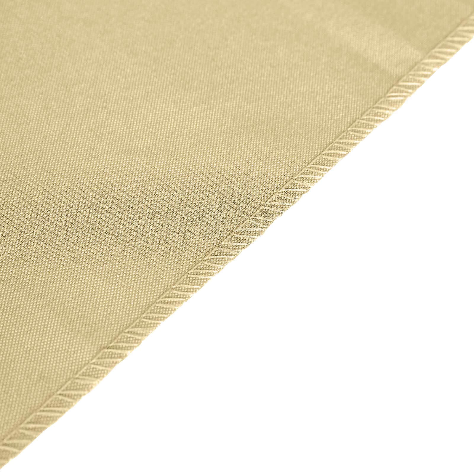 Polyester 12"x108" Table Runner Champagne - Durable & Wrinkle-Resistant Table Decor